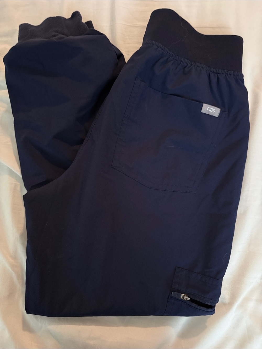 Figs Navy Women's Cargo Jogger Scrub Pants
